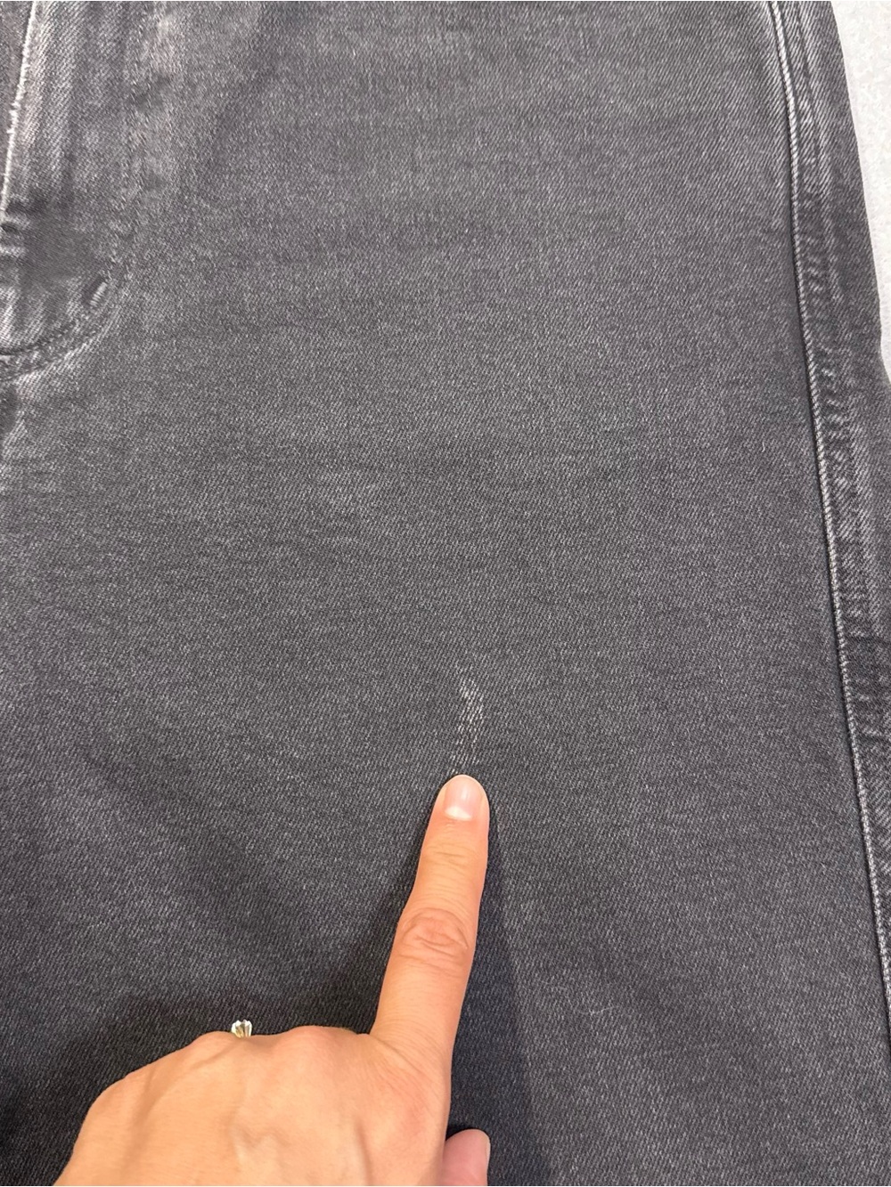 AGOLDE Pinch Waist Jeans Women Size 29 Black/Gray High Rise Straight Leg Cotton - Picture 5 of 16